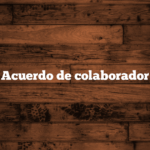 Acuerdo de colaborador