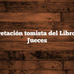 Interpretación tomista del Libro de los Jueces