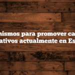 Mecanismos para promover cambios legislativos actualmente en España.
