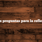 Otras preguntas para la reflexión