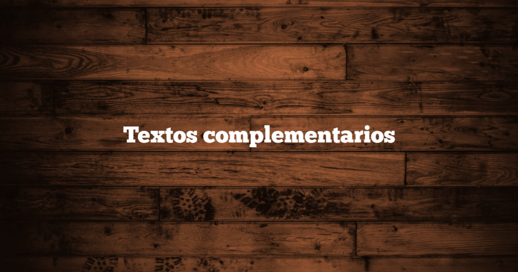 Textos complementarios