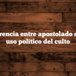 🎯 Diferencia entre apostolado sincero y uso político del culto