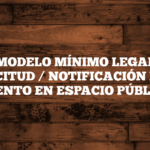 📄 MODELO MÍNIMO LEGAL DE SOLICITUD / NOTIFICACIÓN PARA EVENTO EN ESPACIO PÚBLICO