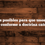 Apartados posibles para que unos estatutos sean conforme a doctrina católica.