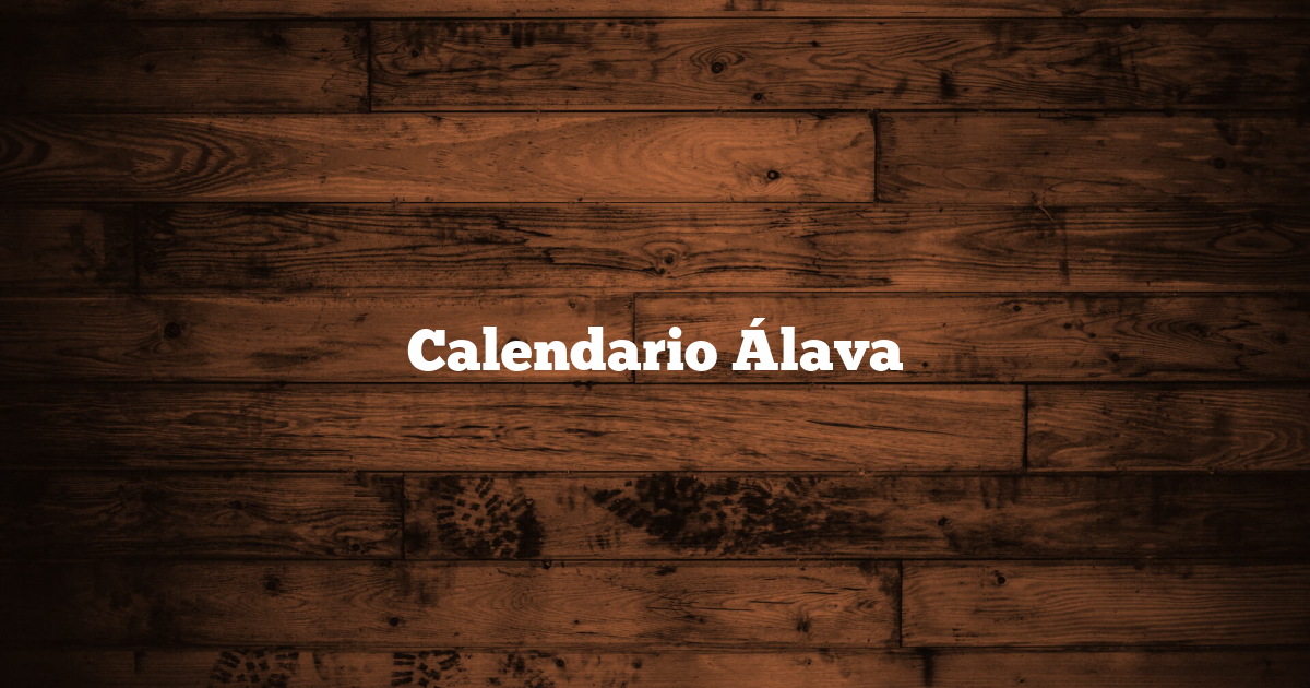 Calendario Álava