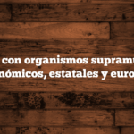 Conflictos con organismos supramunicipales (autonómicos, estatales y europeos)