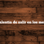 La valentía de salir en los medios.
