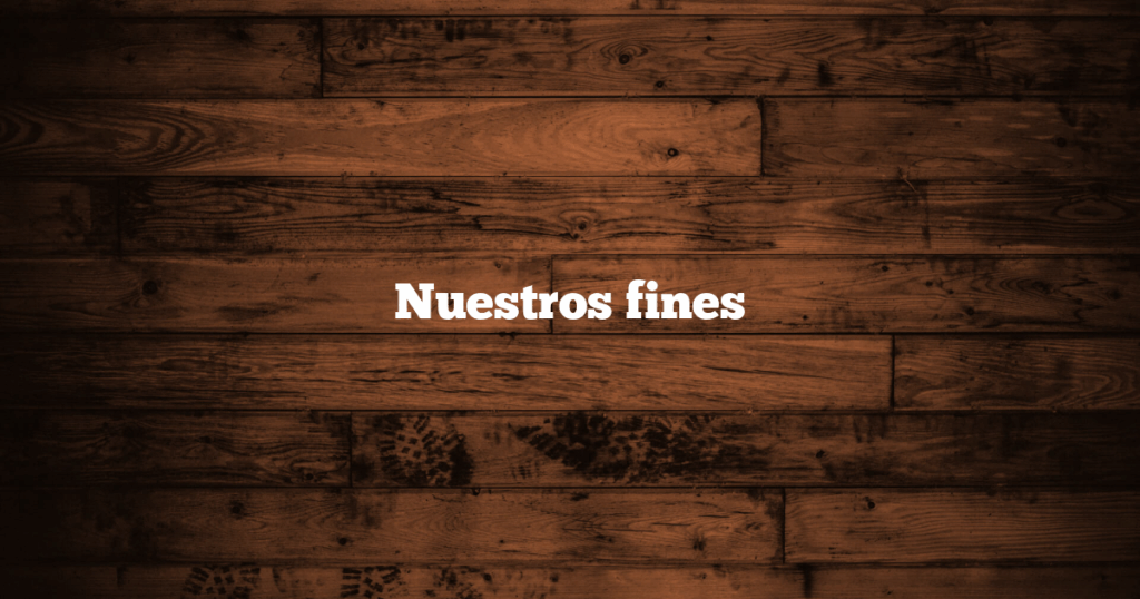 Nuestros fines