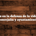 Problemas en la defensa de la vida desde la concejalía y ayuntamiento