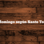 Un domingo según Santo Tomás