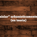 ✅ Cómo “aislar” urbanísticamente un local (en teoría)