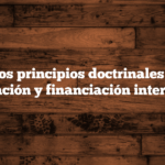 De los principios doctrinales a la comunicación y financiación internacional.