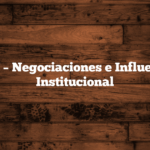 PNV – Negociaciones e Influencia Institucional