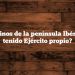 ¿Qué reinos de la península Ibérica han tenido Ejército propio?