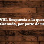Acción VIII. Respuesta a la quema de la iglesia de Granada, por parte de un Magrebí.