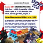 Reunión XXIV – ¿Qué plaga / catástrofe elegirá el gobierno para tu región en 2026? ⚔ Invasión · 🌊 Riada · 🌋 Volcán · 🔥 Incendio · 💉 Pinchazo · 💡 Apagón