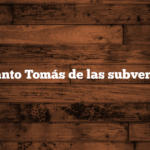 ¿Qué Santo Tomás de las subvenciones?