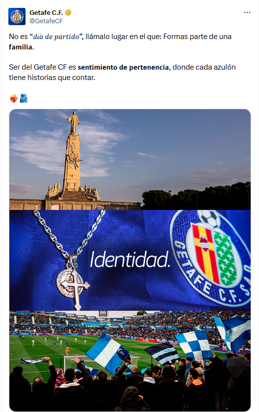 Acción VI. ¡Pon un tuit- Apoyo a la declaración de confesionalidad del Getafe!