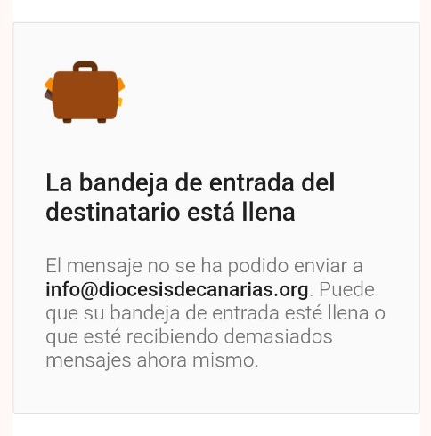 1047: Se colapsa el buzón de correo del obispado de Canarias. ¿Será por recibir demasiadas quejas y súplicas contra la <span style="color: #ff8000; font-weight: bold;">invasión</span>?