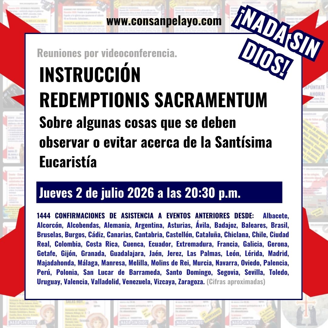 1138. REDEMPTIONIS SACRAMENTUM – Sobre algunas cosas que se deben observar o evitar acerca de la Santísima Eucaristía
