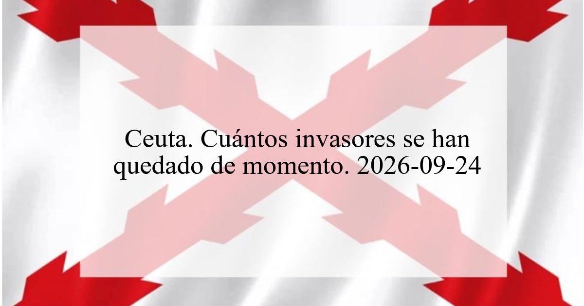 1186. Ceuta. Cuántos invasores se han quedado de momento. 2026-09-24